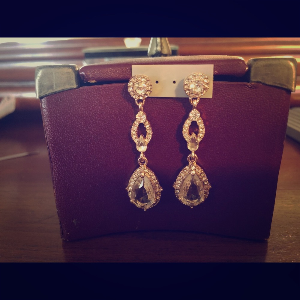 Rosegold & CZ Earrings